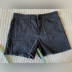 Madewell Black Denim Shorts